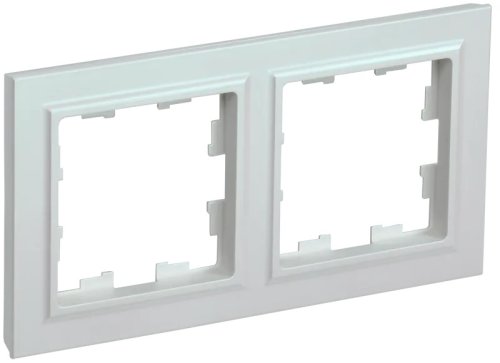 Рамка универсальная IEK Brite РУ-2-БрЖ 2-м. жемчуг  картинка